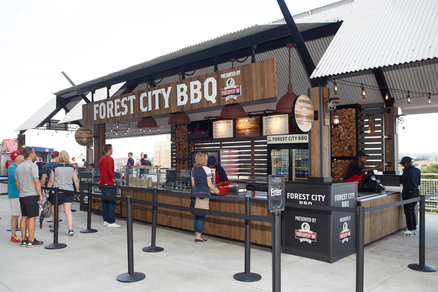 Forest City BBQ stand, presented by Montgomery Inn