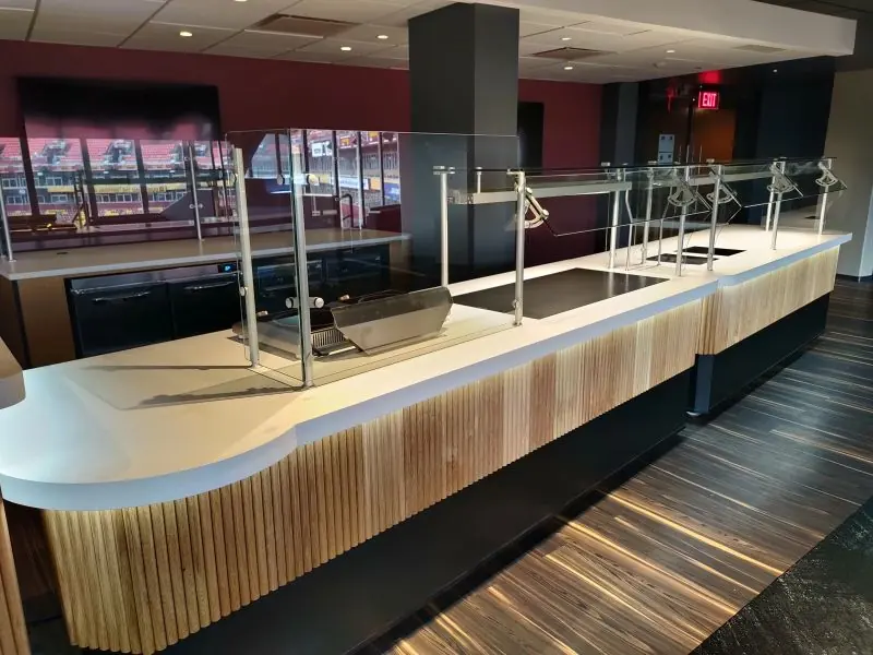 Washington Commanders install with Levy and design partners